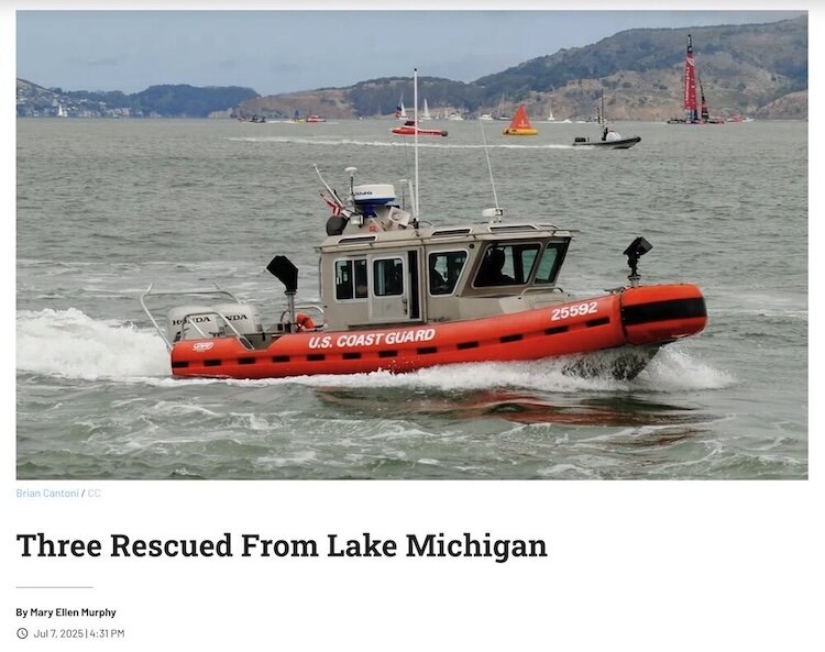 Coast Guard boat on San Francisco Bay