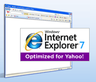 Internet Explorer 7 optimized for Yahoo!