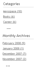 Archives Widget Example