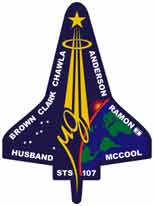 STS-107 mission patch